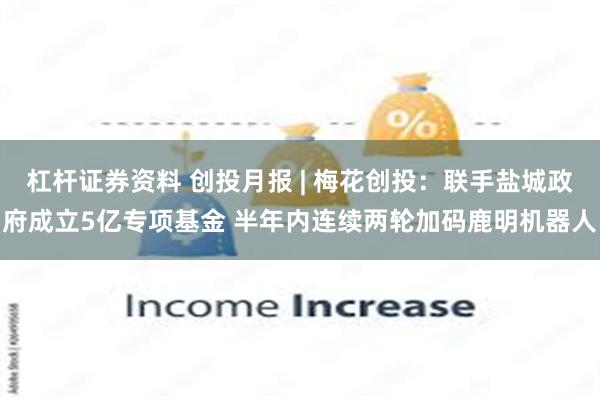 杠杆证券资料 创投月报 | 梅花创投：联手盐城政府成立5亿专项基金 半年内连续两轮加码鹿明机器人