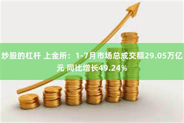 炒股的杠杆 上金所:1-7月市场总成交额29.05万亿元 同比增长49.24%