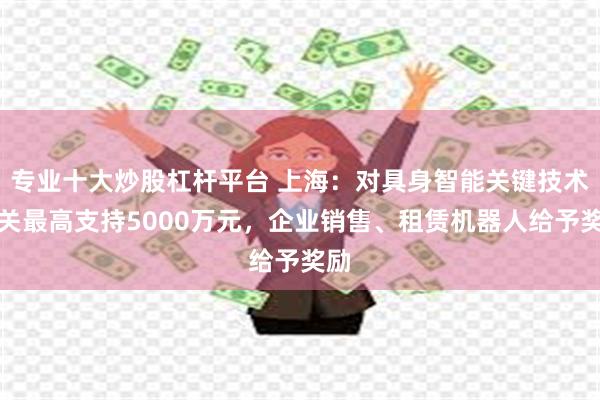 专业十大炒股杠杆平台 上海：对具身智能关键技术攻关最高支持5000万元，企业销售、租赁机器人给予奖励