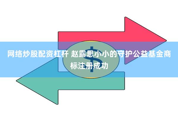 网络炒股配资杠杆 赵露思小小的守护公益基金商标注册成功